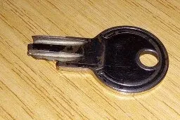 A broken key